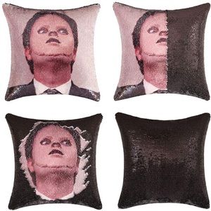 The Office Dwight - Jasen Funny Sequins Throw Pillow and Cover